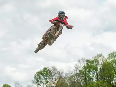 Rider on the track